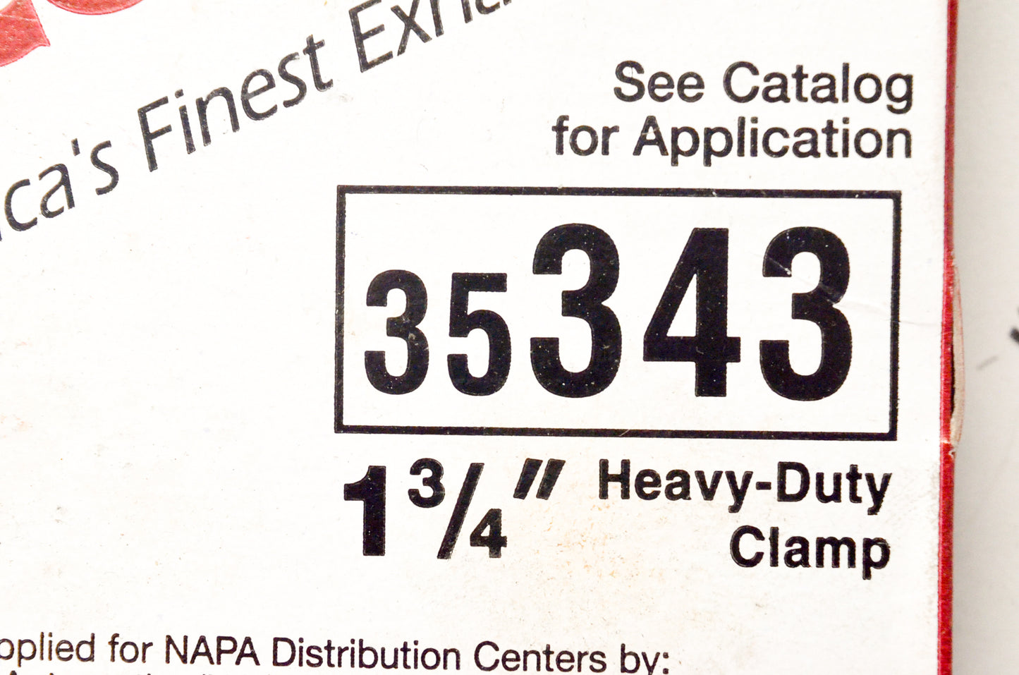 Napa 35343 1 3/4" Heavy-Duty Clamp NOS