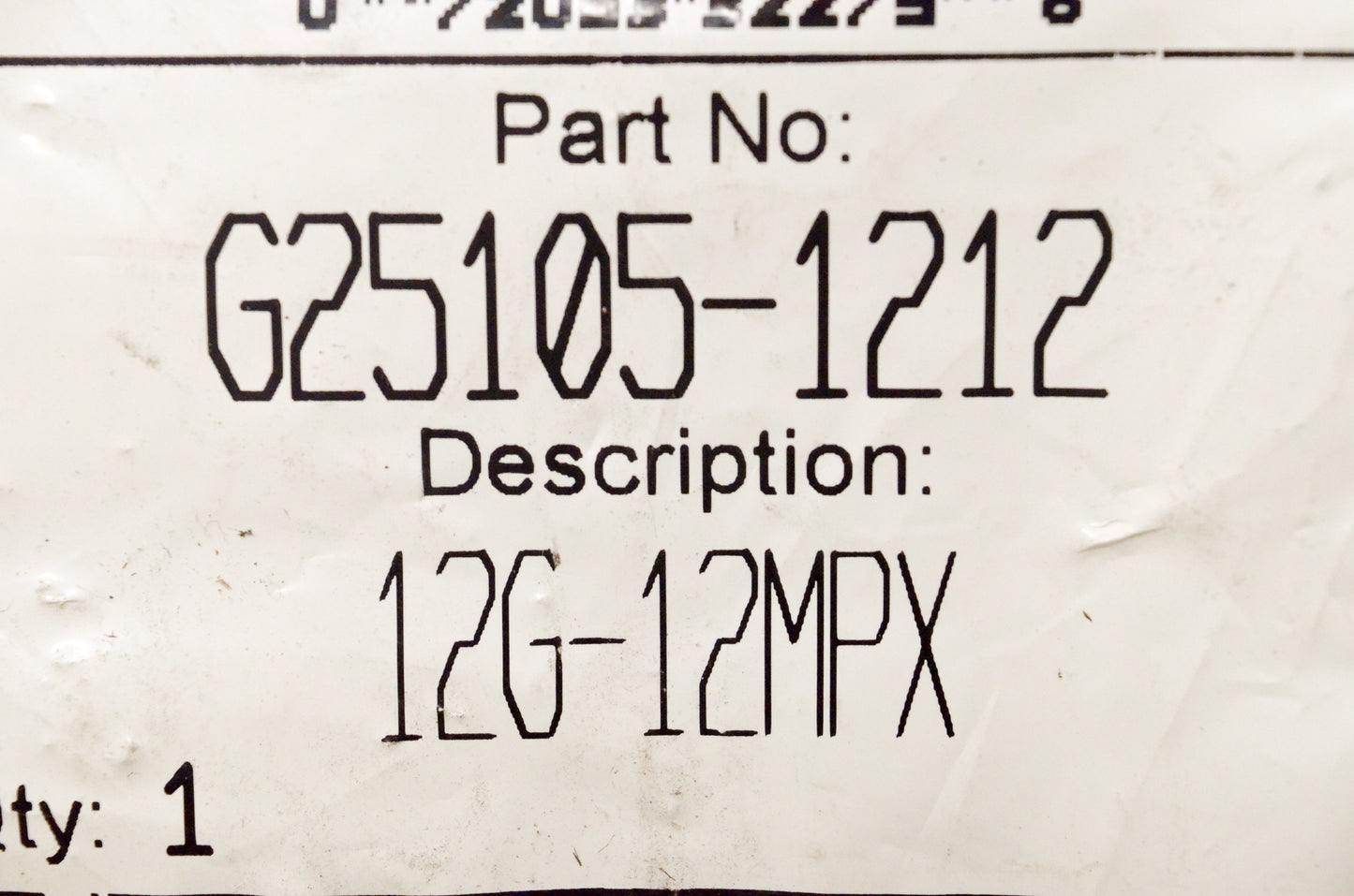 Gates G25105-1212 Hydraulic Hose Fitting NOS