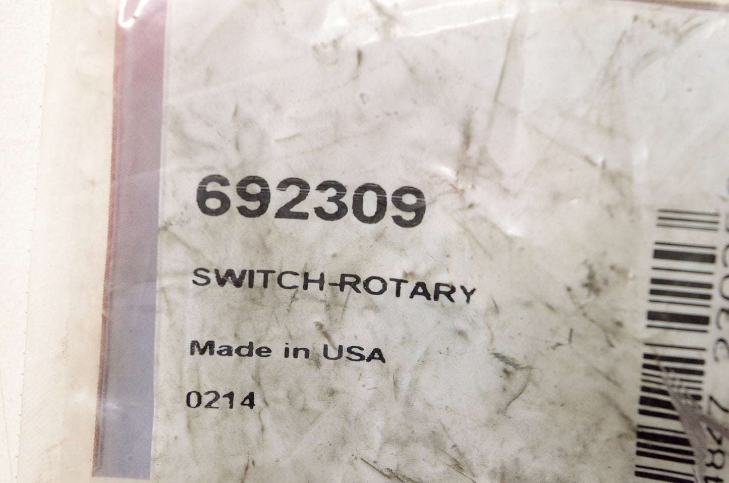 OEM Briggs & Stratton 692309 Rotary Switch NOS