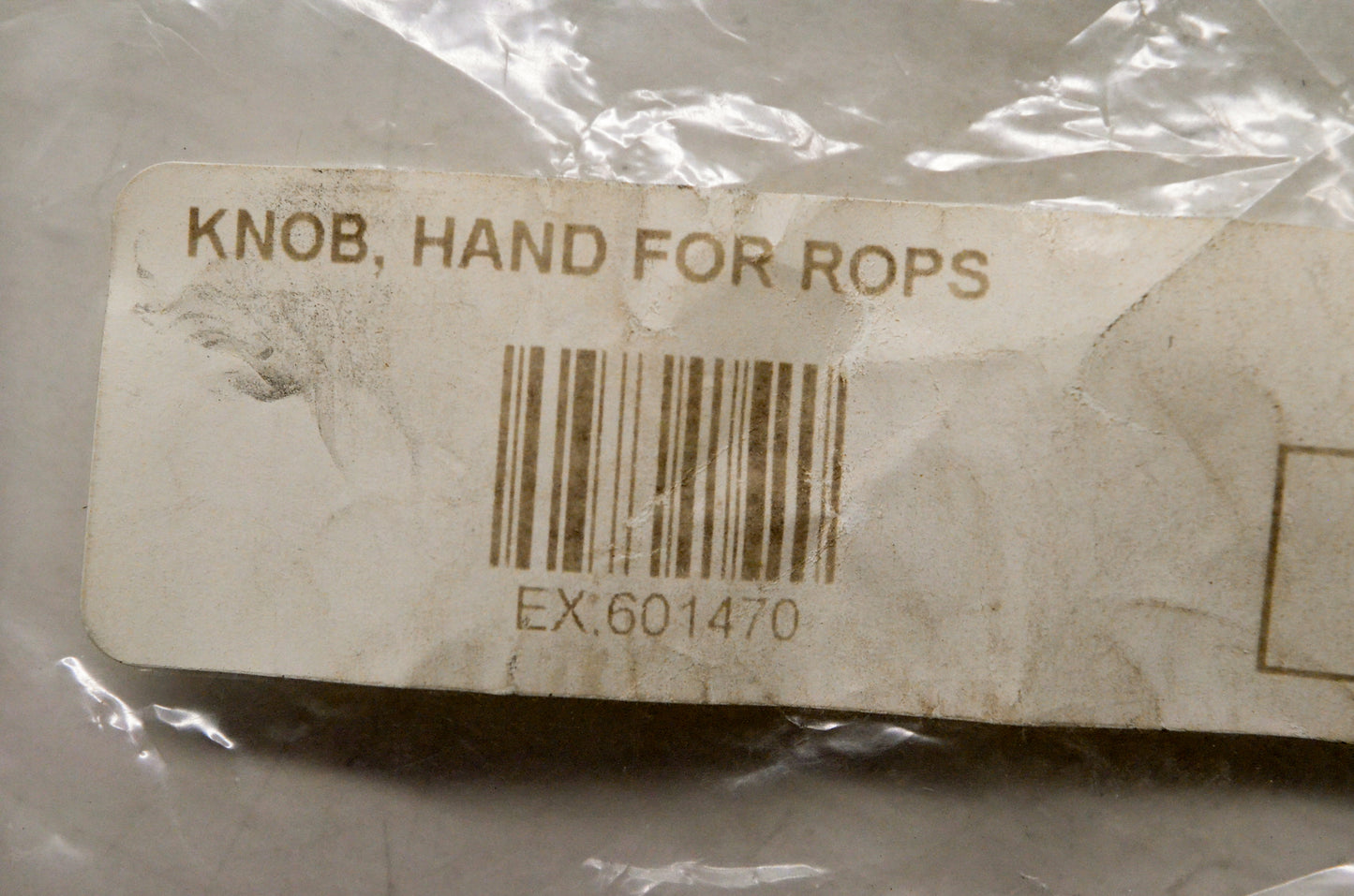 Hustler 601470 Hand Knob Rops NOS