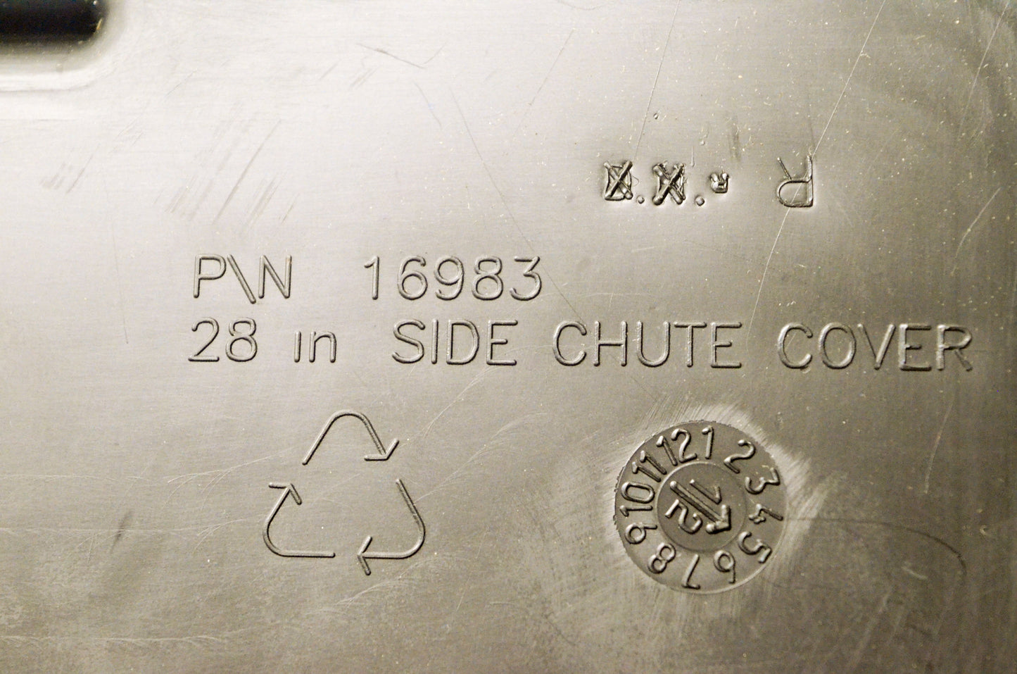 Snapper 16983 28" Side Chute Cover NOS