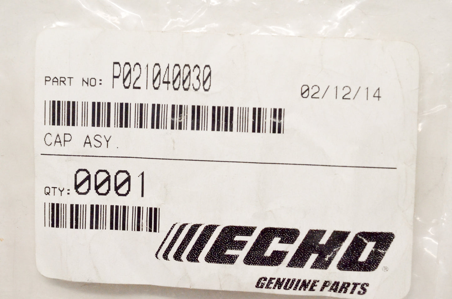 OEM Echo P021040030 Cap Assembly NOS