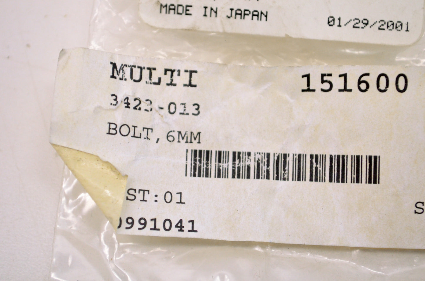OEM Arctic Cat 3423-013 Bolt NOS
