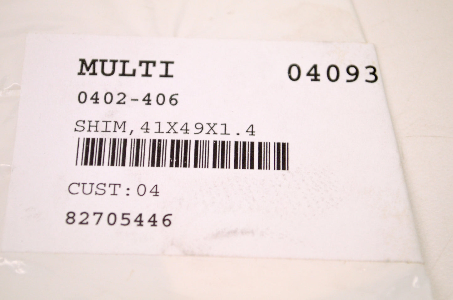 OEM Arctic Cat 0402-406 Shim NOS