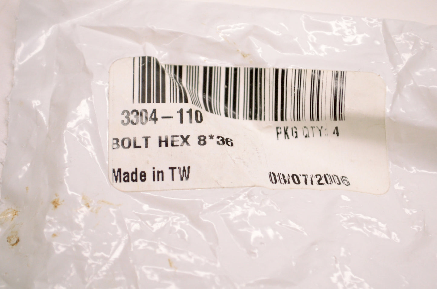 OEM Arctic Cat 3304-110 Handle Bar Clamp Bolt 8x36 QTY 2 NOS