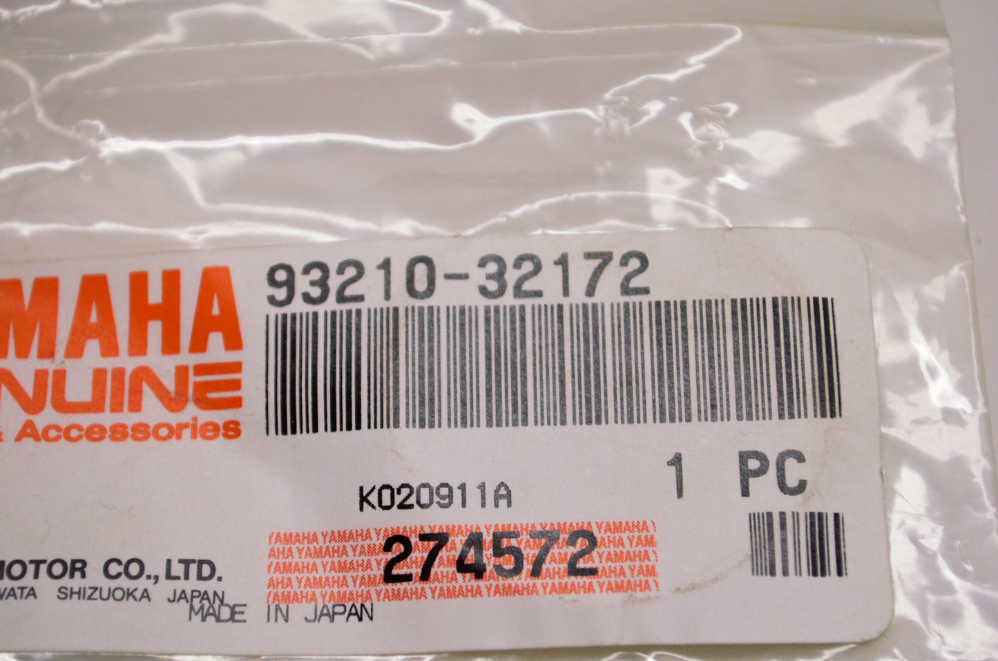 OEM Yamaha 93210-32172-00 O-ring NOS