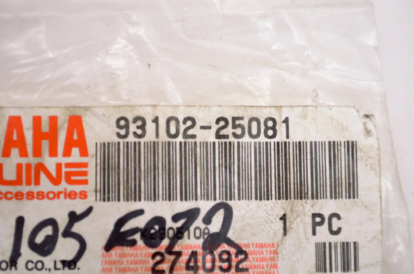 OEM Yamaha 93102-25081-00 Oil Seal NOS