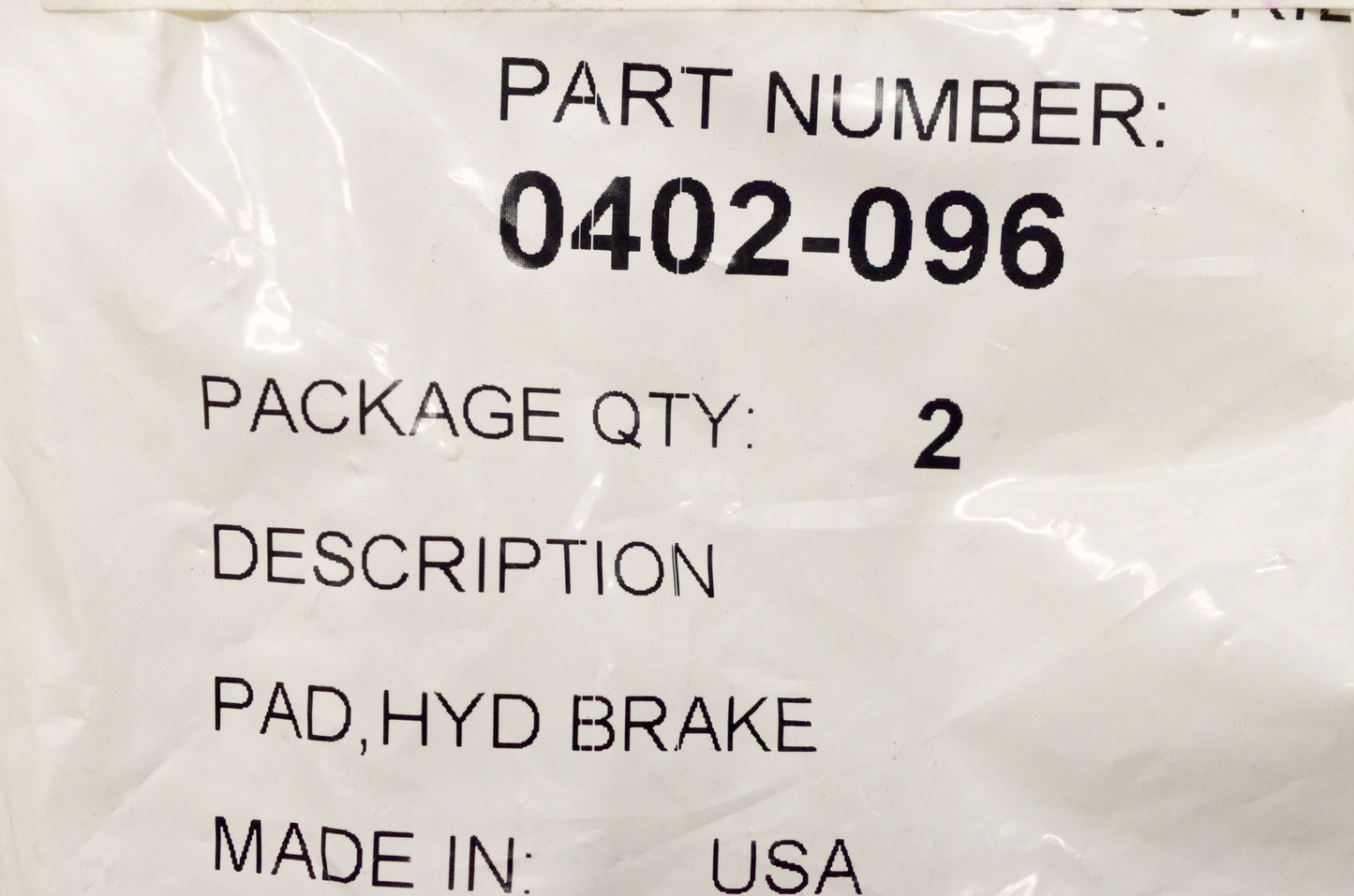OEM Arctic Cat 0402-096 Brake Pad NOS