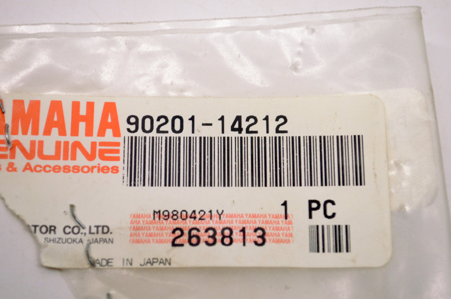 OEM Yamaha 90201-14212-00 Foot Rest Washer NOS