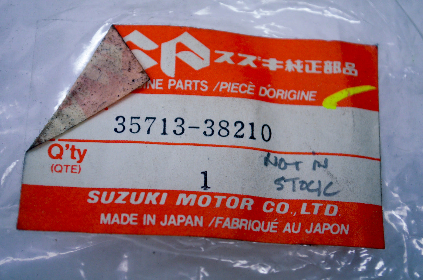 OEM Suzuki 35713-38210 Rear Combination Lamp Gasket NOS
