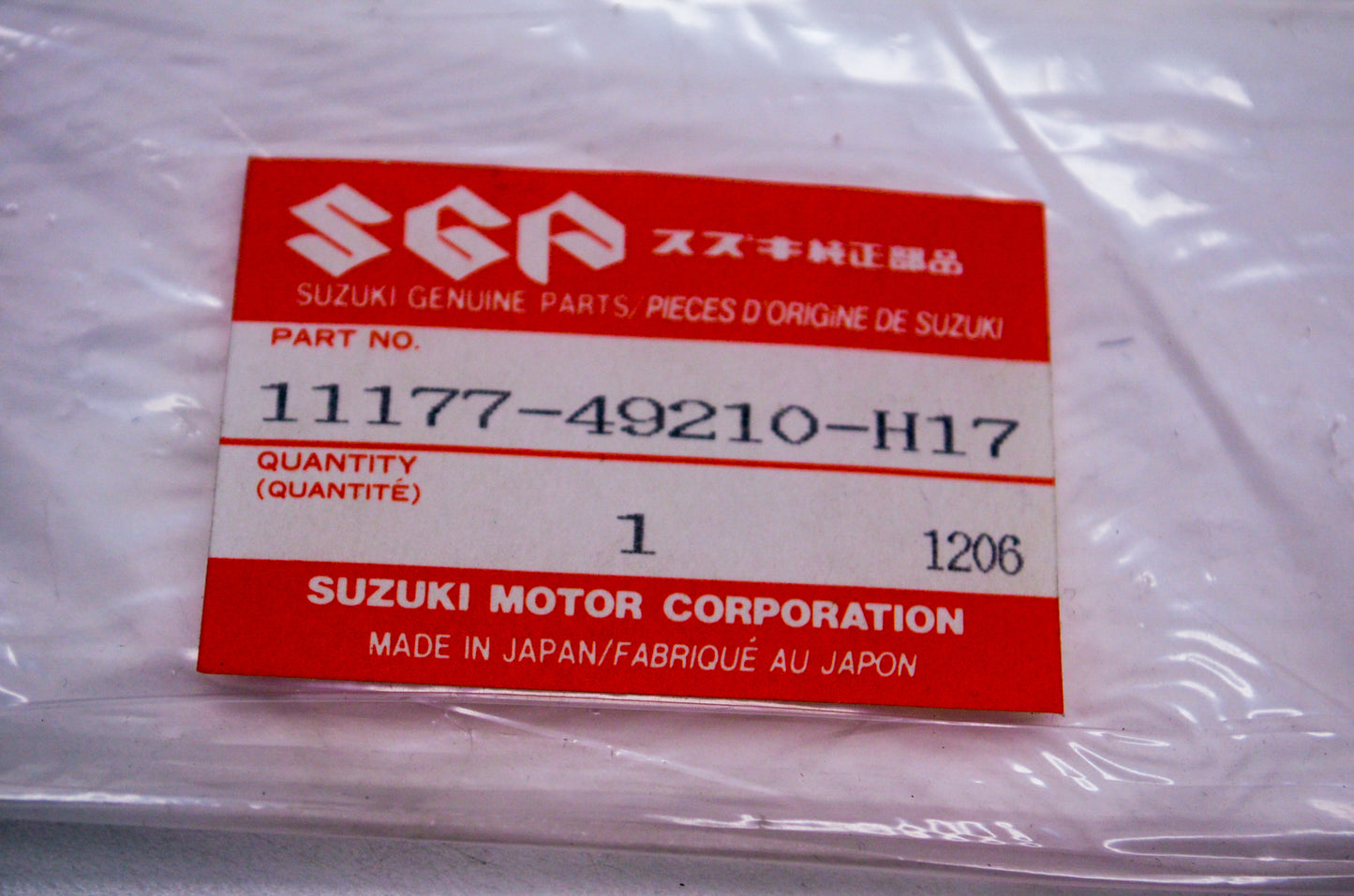 OEM Suzuki 11177-49210-H17 Breather Gasket NOS