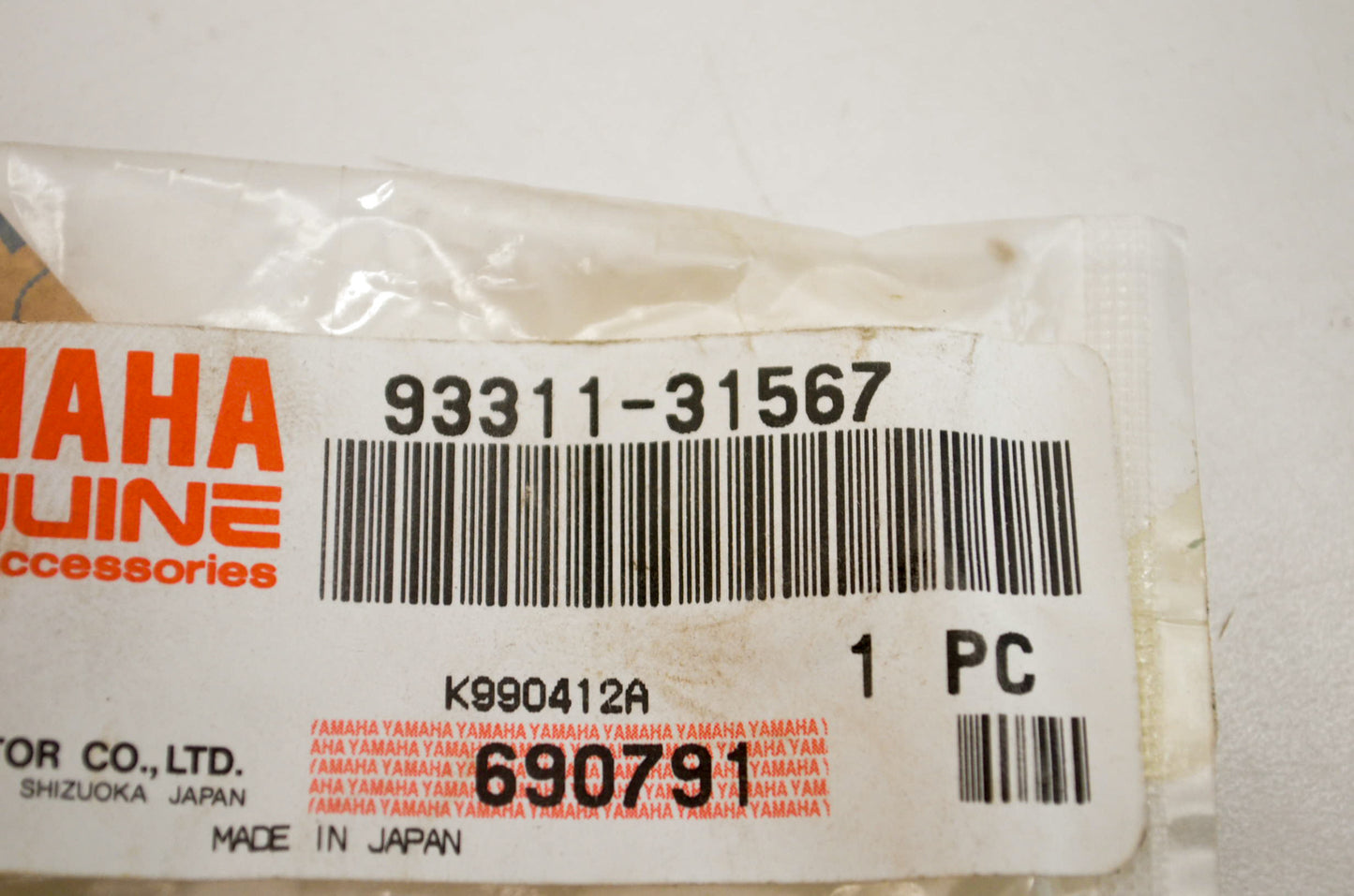 OEM Yamaha 93311-31567-00 Bearing NOS