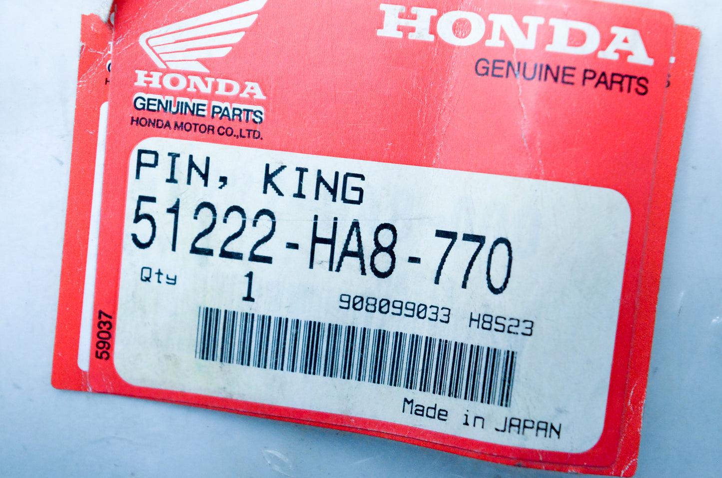OEM Honda 51222-HA8-770 King Pin NOS
