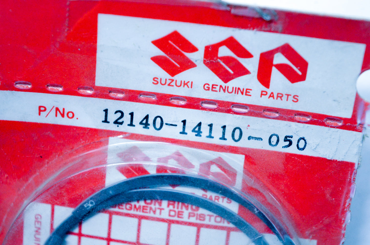 OEM Suzuki 12140-14110-050 0.50mm Piston Ring Kit NOS