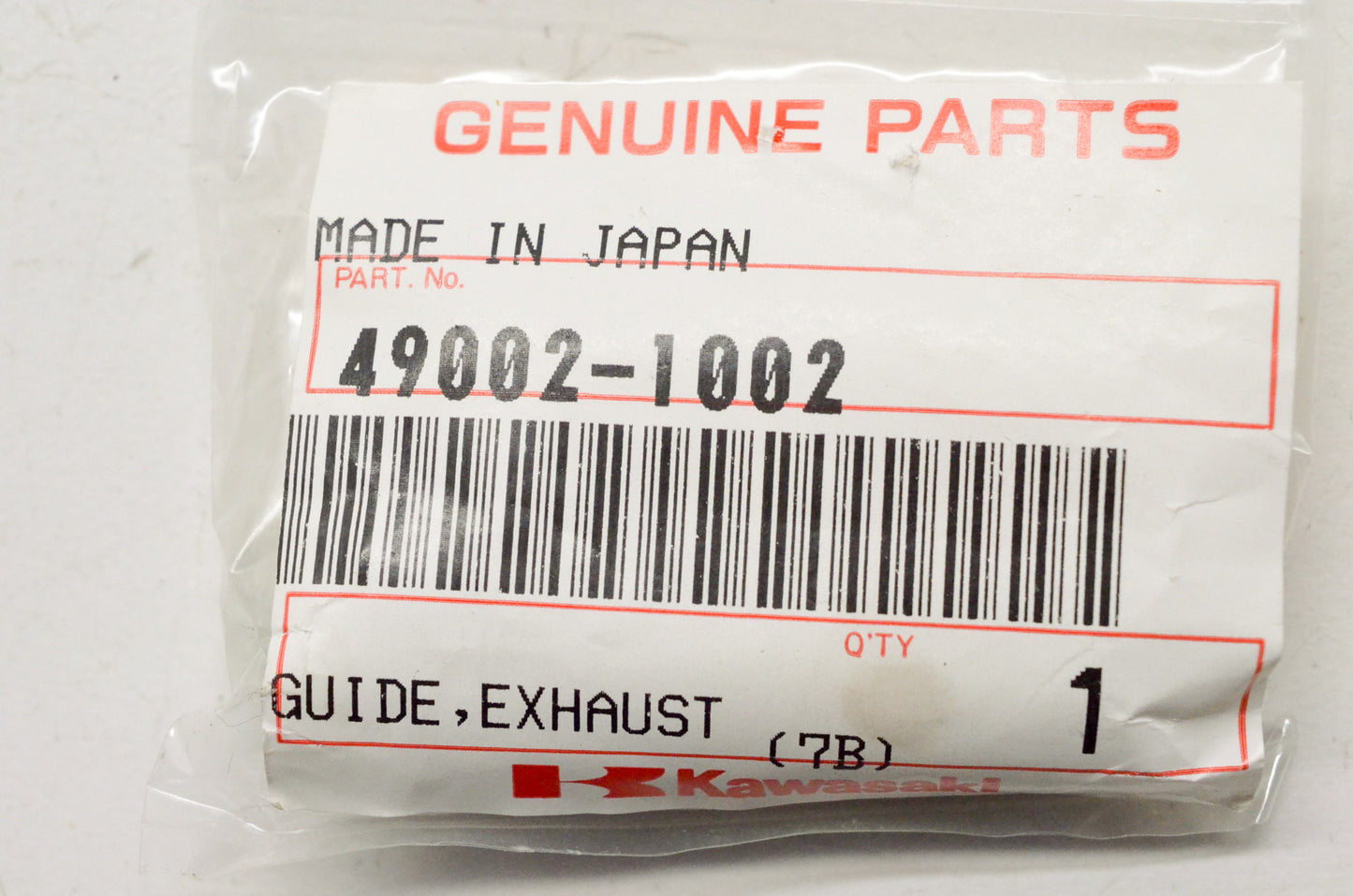 New OEM Kawasaki 49002-1002 Exhaust Valve Guide NOS