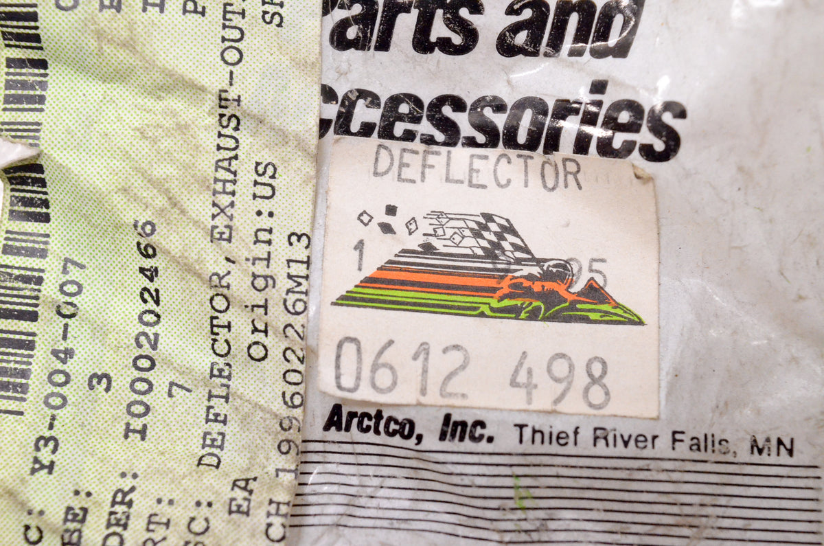 OEM Arctic Cat 0612-498 Black Outlet Exhaust Deflector NOS