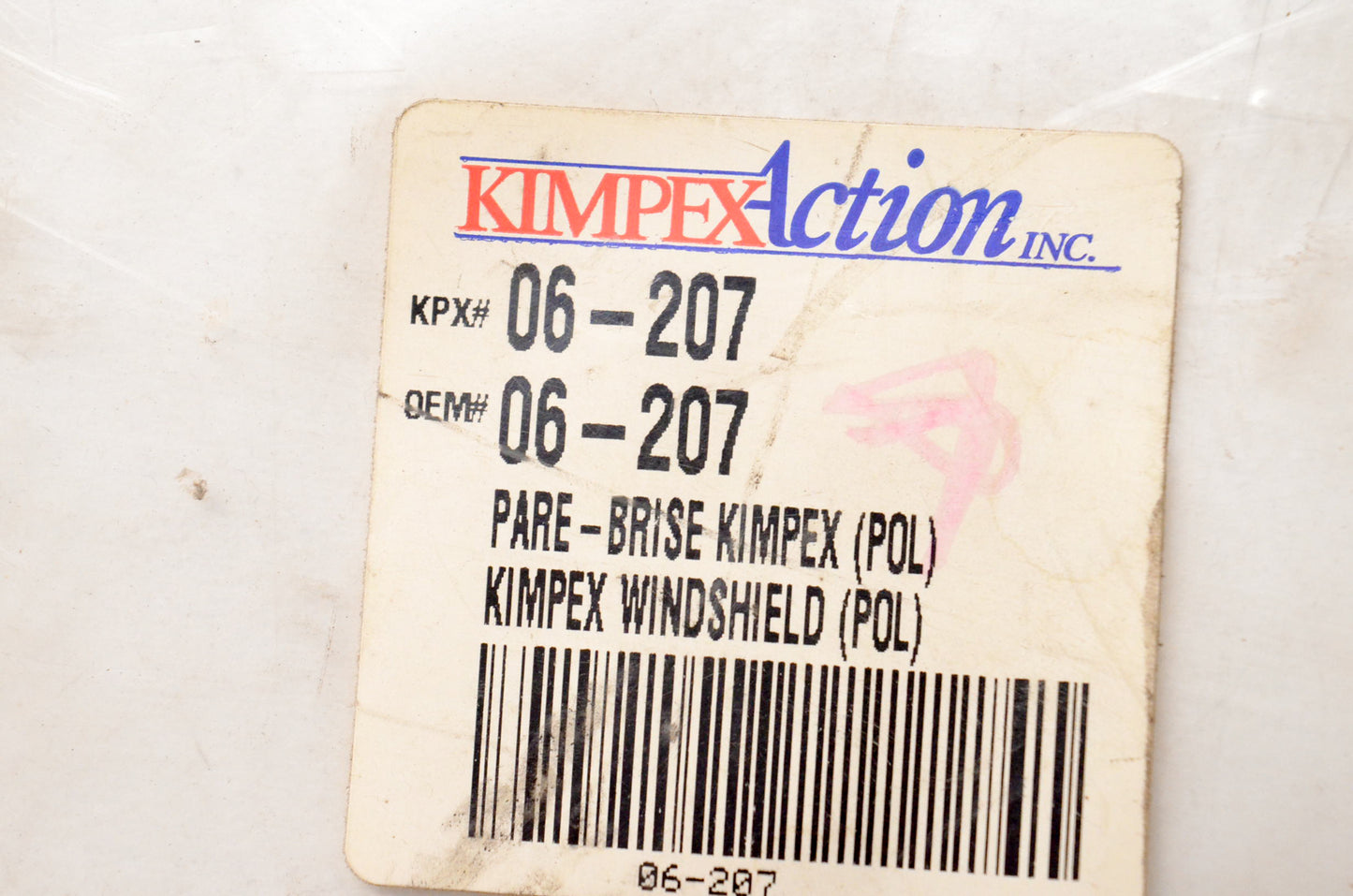 Kimpex 06-207 Polaris Colt / SS 72-73 13.25" Clear Windshield NOS