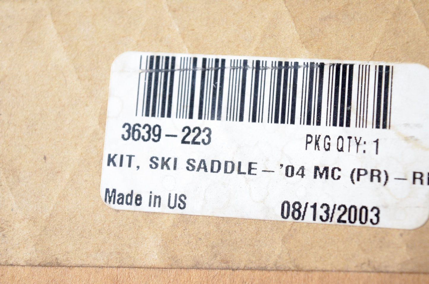 Arctic Cat 3639-223 Ski Saddle Kit NOS
