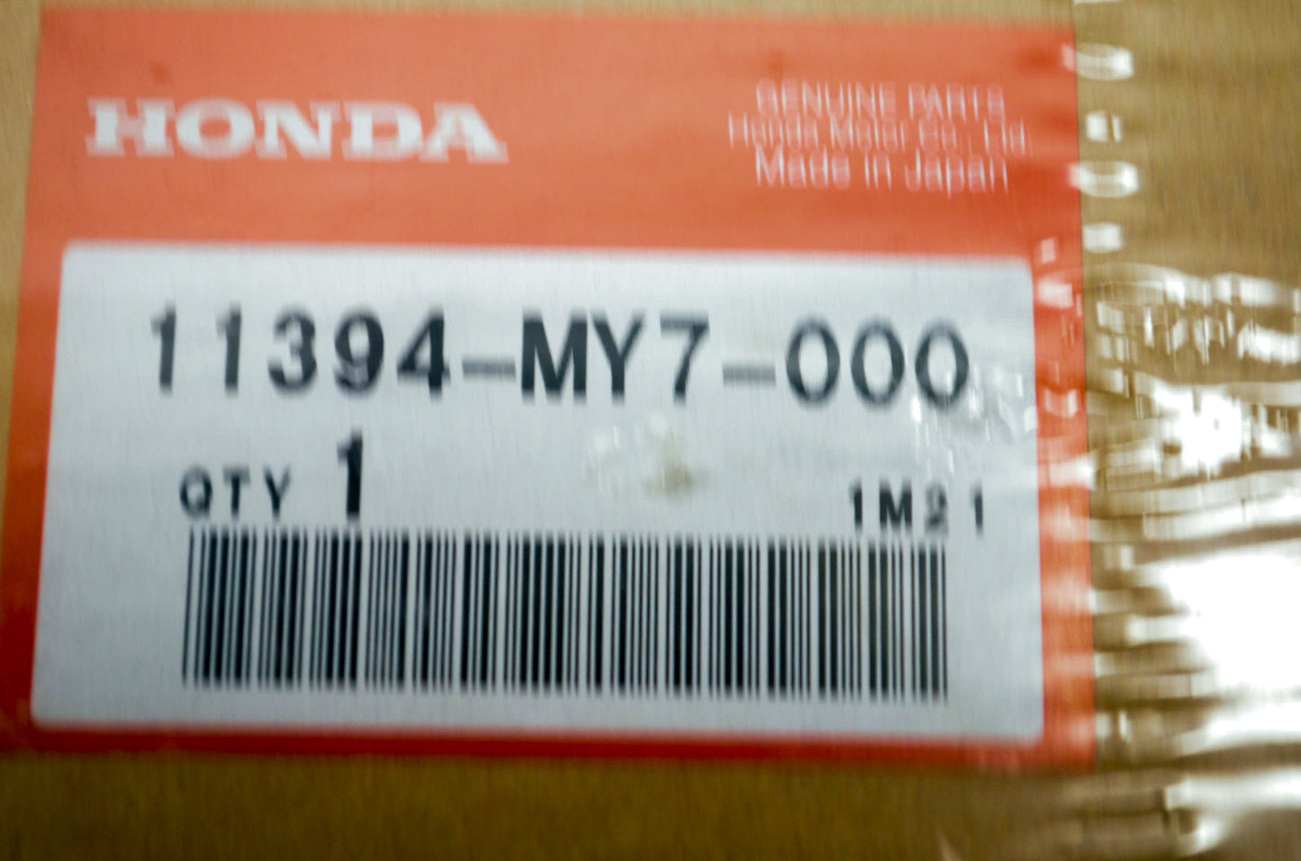 OEM Honda 11394-MY7-000 Clutch Gasket NOS
