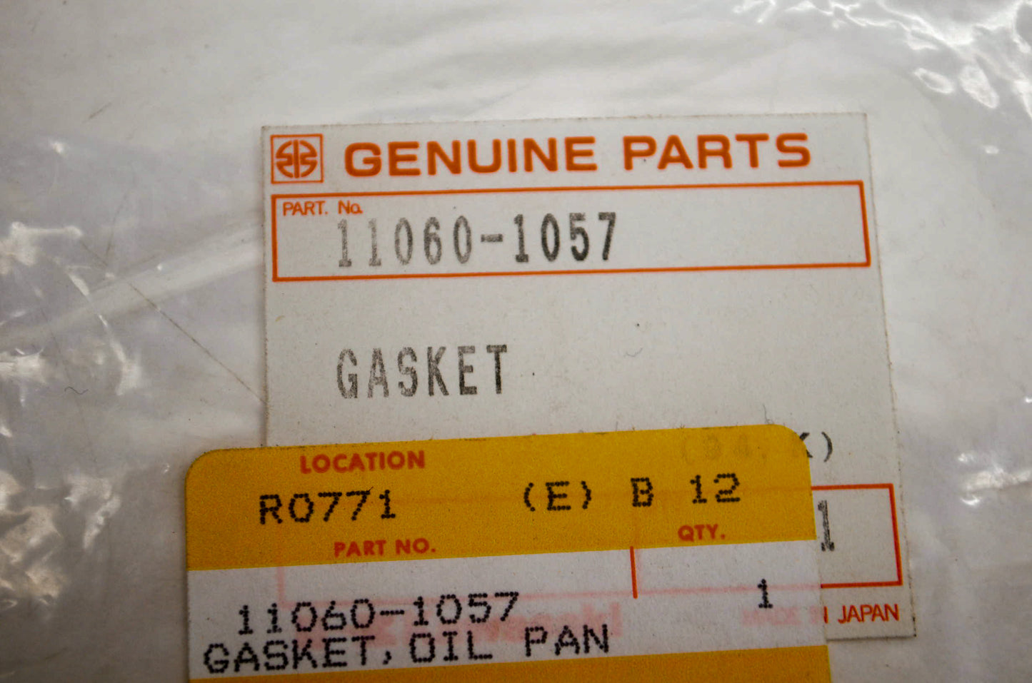 OEM Kawasaki 11060-1057 Oil Pan Gasket NOS