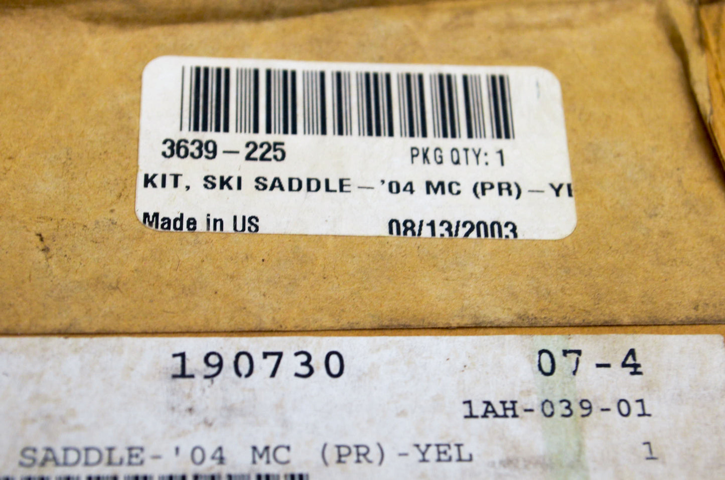 OEM Arctic Cat 3639-225 Ski Saddle Kit NOS