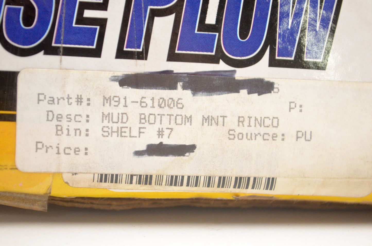 Moose M91-61006 Plow Bottom Mount Kit NOS