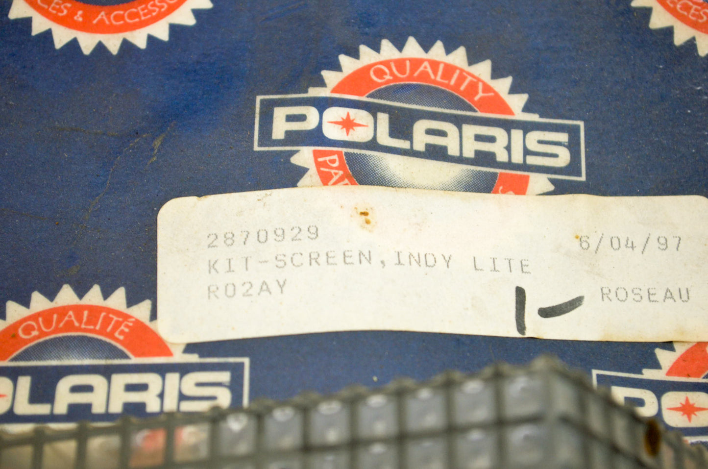 OEM Polaris 2870929 Hood Screen Kit NOS