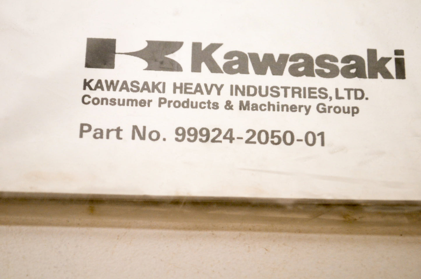 OEM Kawasaki 9924-2050-01 Service Manual NOS