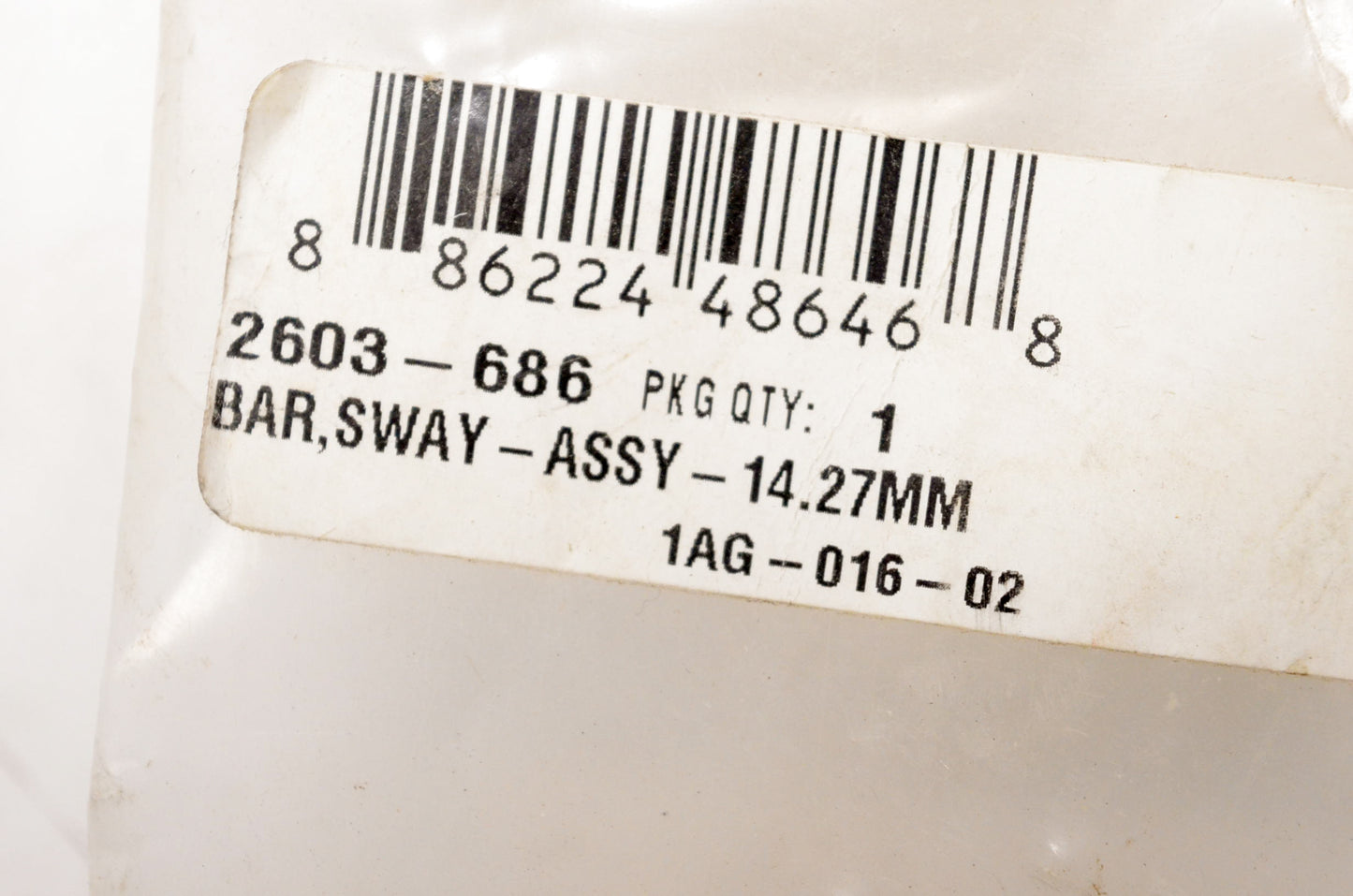 OEM Arctic Cat 2603-686 14.27mm Sway Bar Assembly NOS