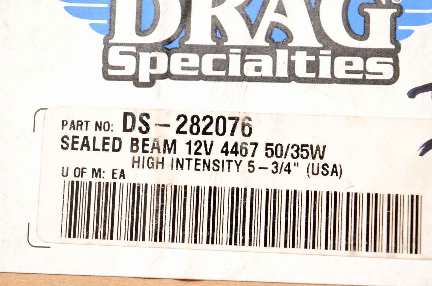 Drag Specialties DS-282076 5 3/4" 12V 50/35W Sealed Beam Headlight NOS