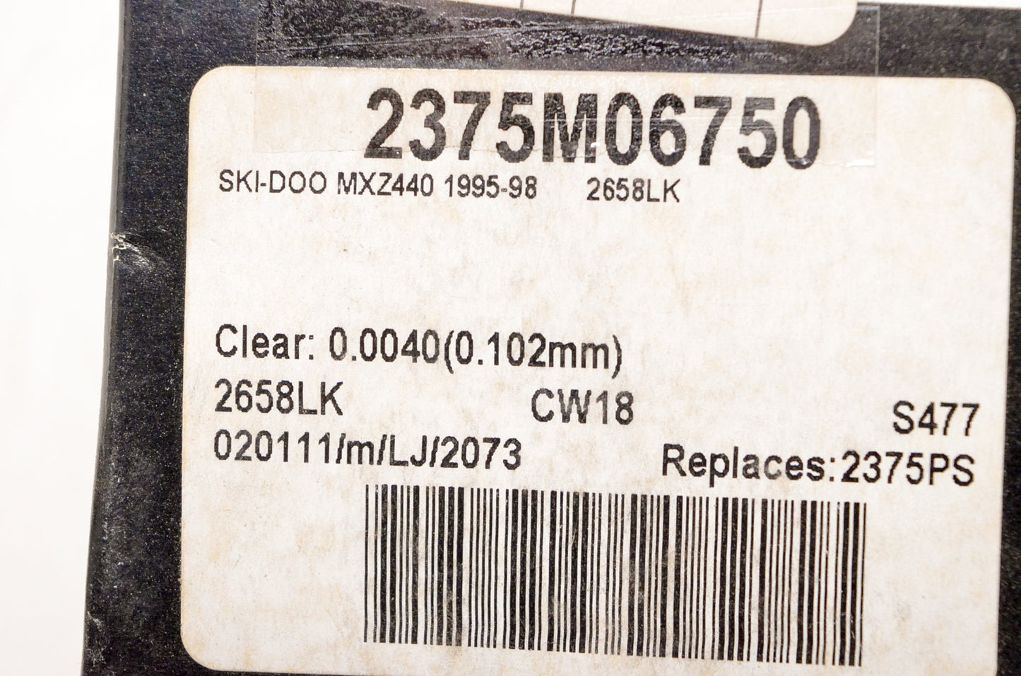 Wiseco 2375M06750 67.50mm Piston Kit NOS