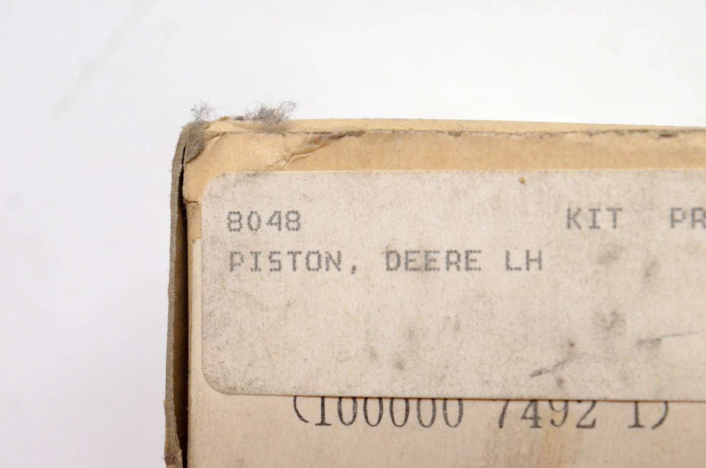 PartsUnlimited 8048, 100000 74921 LH Deere Piston Kit NOS