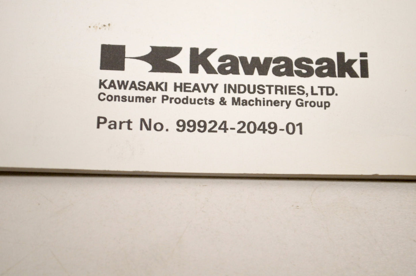OEM Kawasaki 99924-2049-01 Service Manual