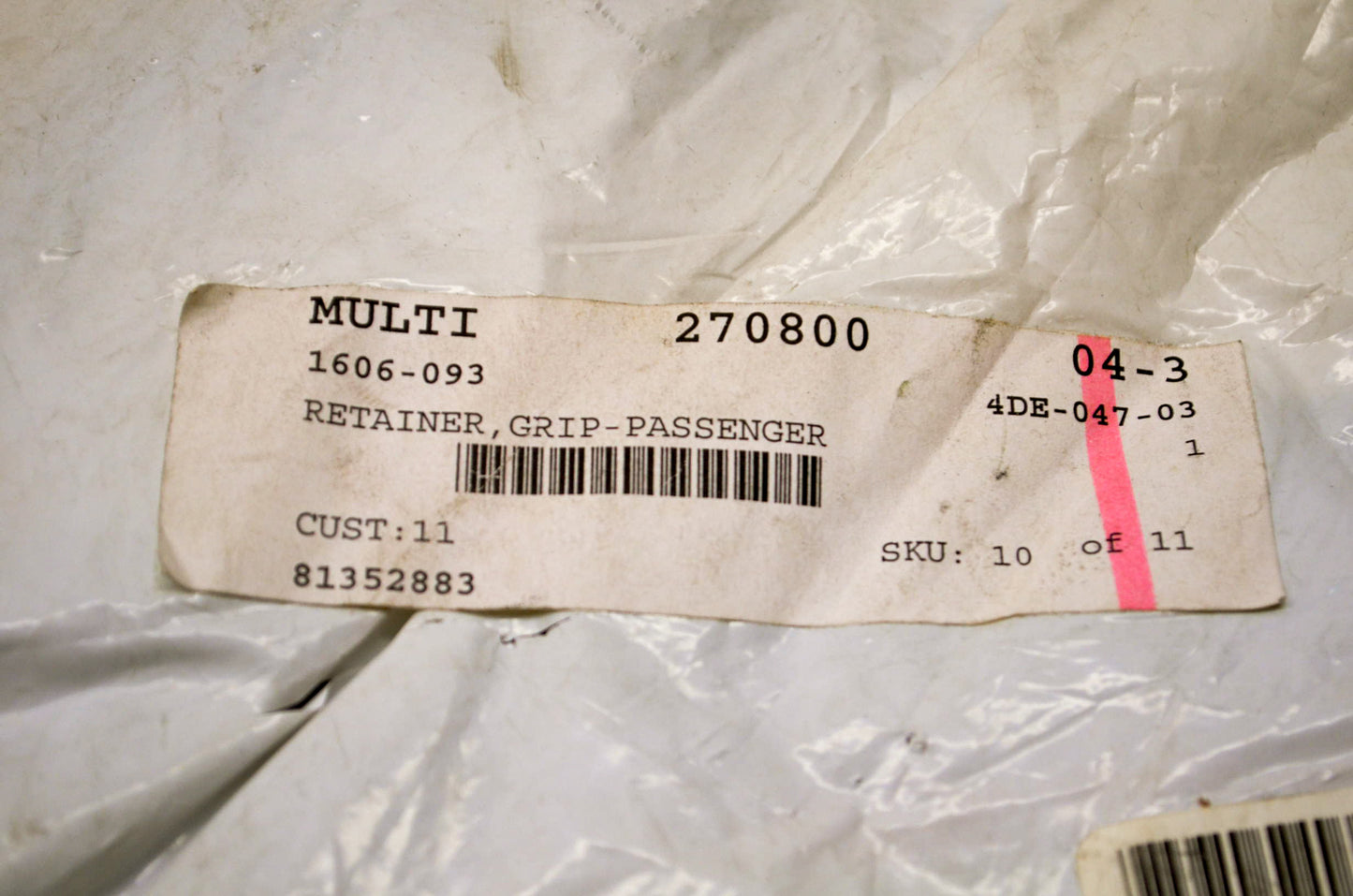 OEM Arctic Cat 1606-093 Grip Retainer NOS