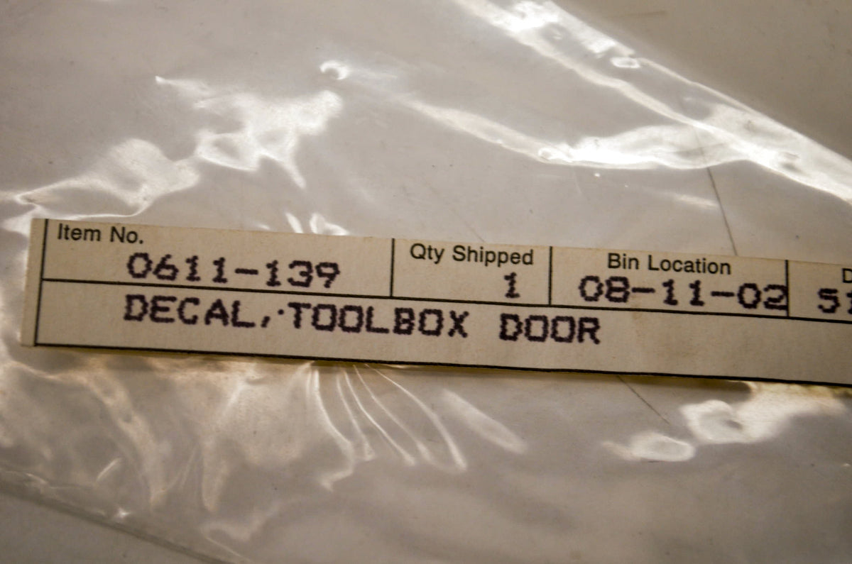 OEM Arctic Cat 0611-139 Decal NOS