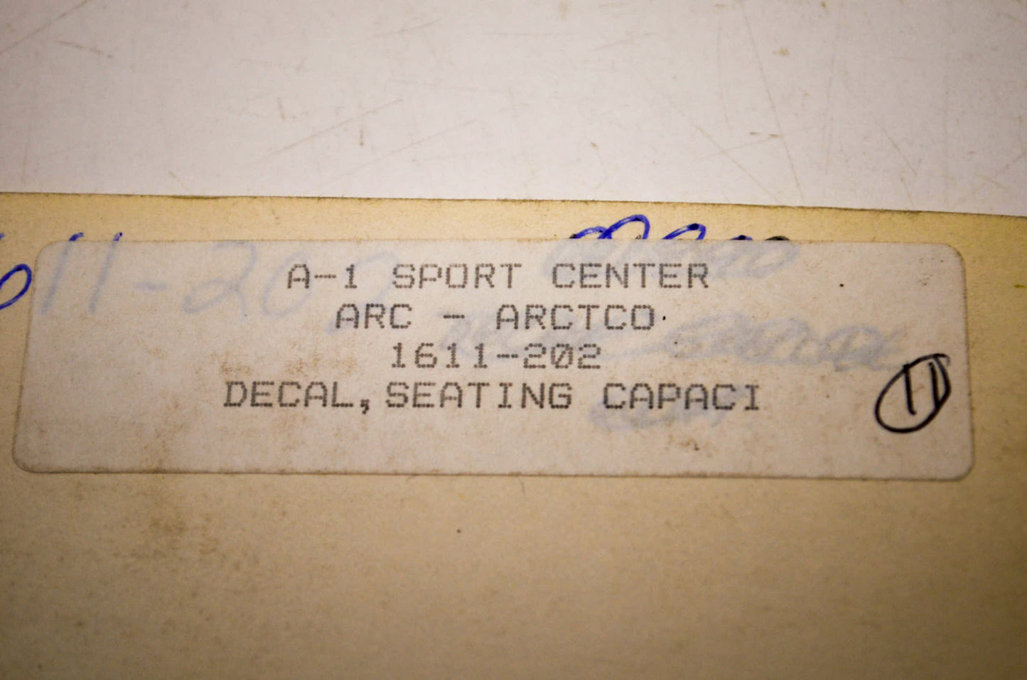 OEM Arctic Cat 1611-202 Warning Decal NOS