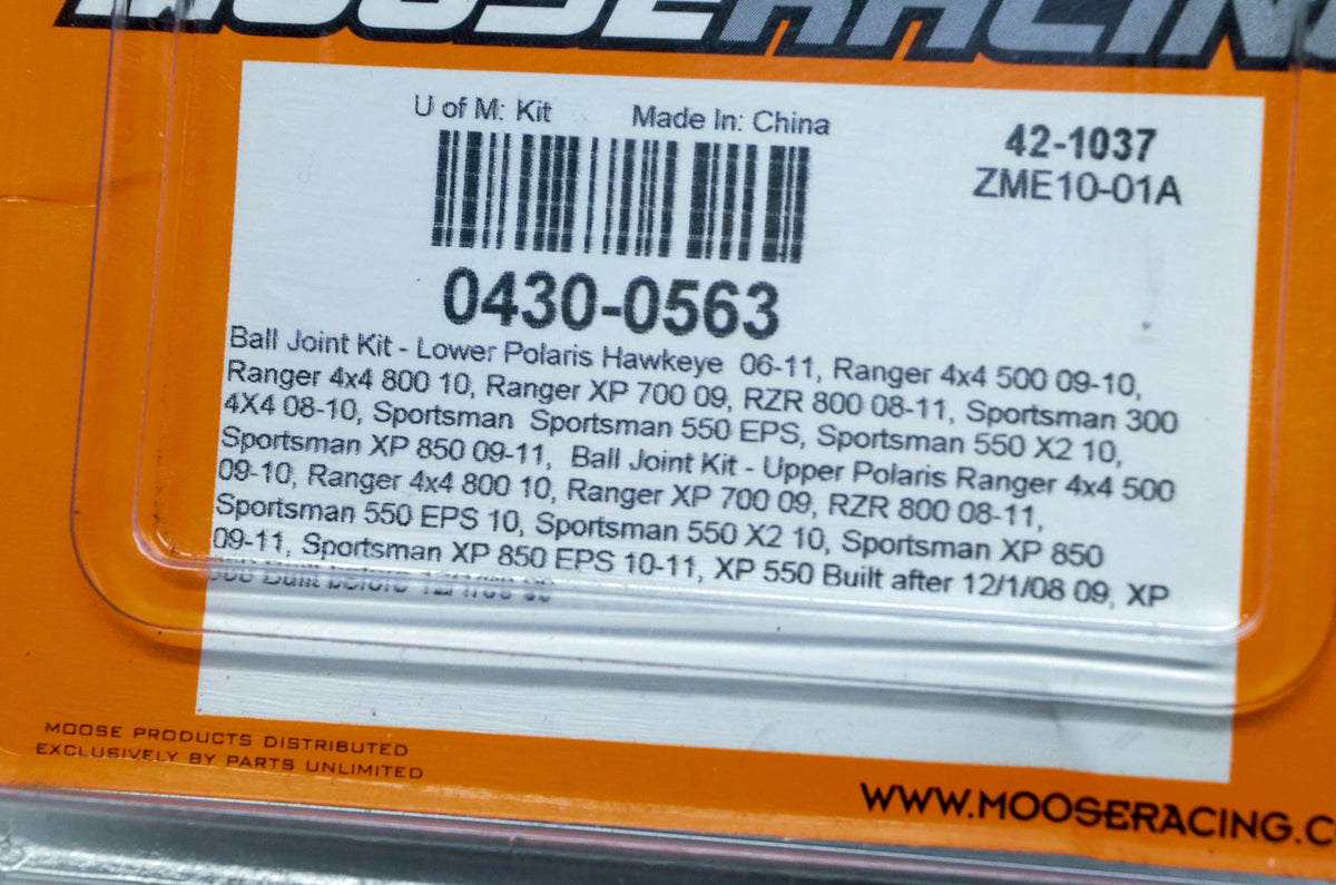 MooseRacing 0430-0563 Ball Joint Kit NOS