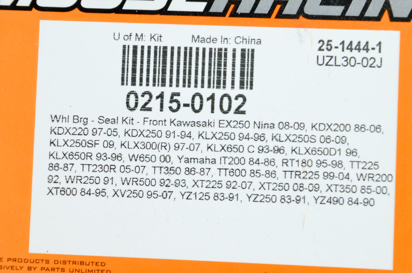 MooseRacing 0215-0102 Front Wheel Bearing Seal Kit NOS