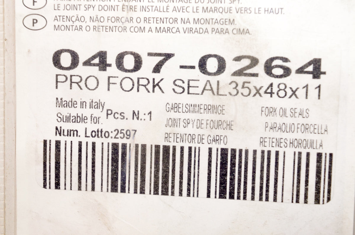 PartsUnlimited 0407-0264 35x48x11 Front Fork Seal Kit NOS