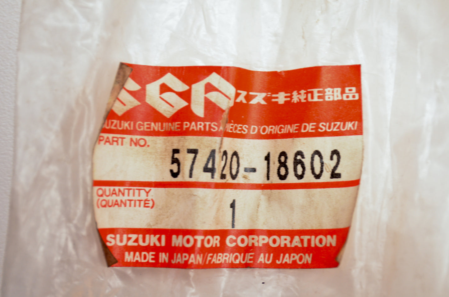 Oem Suzuki 57420-18602 Brake Lever Nos