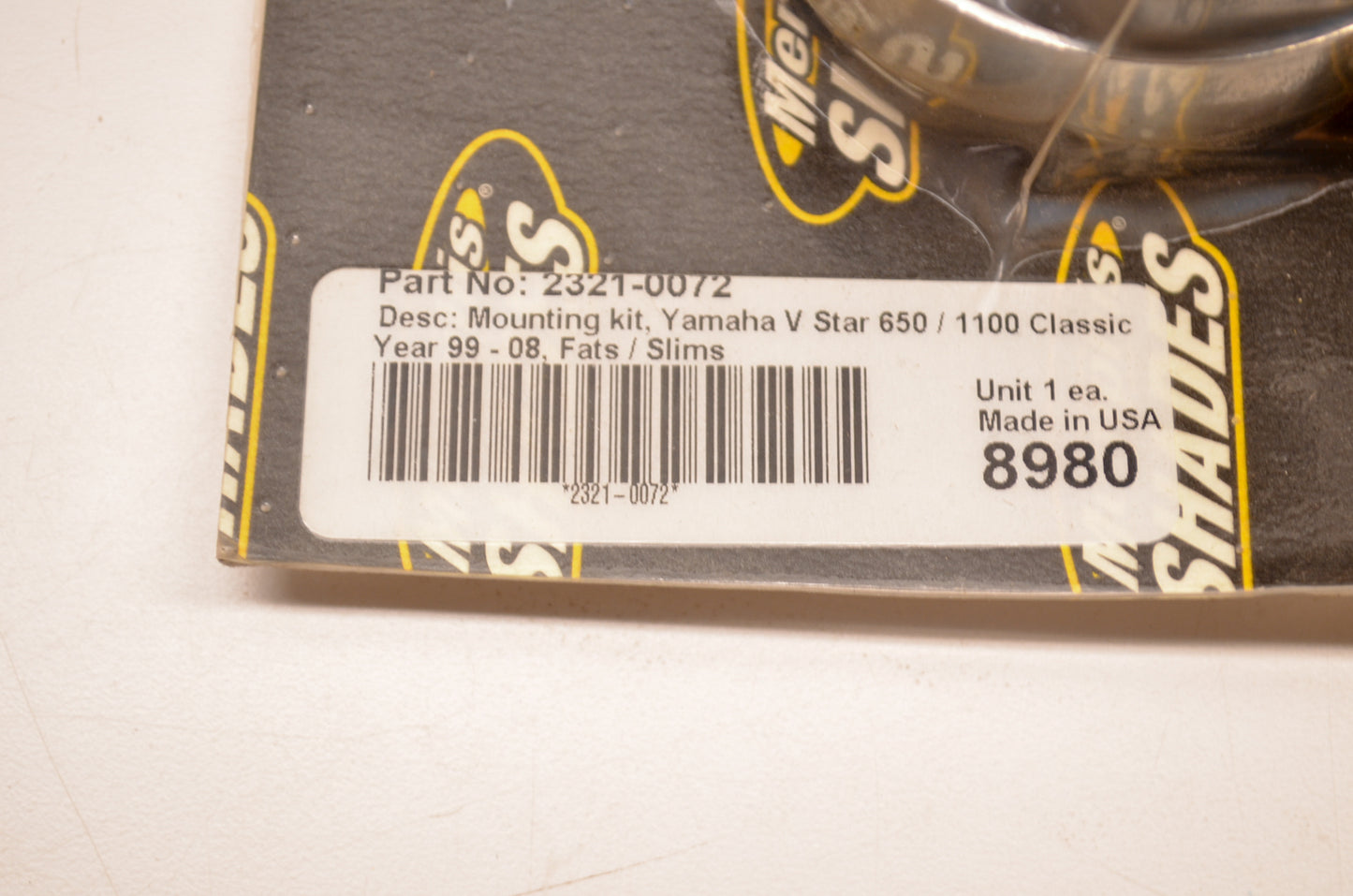 Memphis Shades 2321-0072 Windshield Mounting Kit Nos