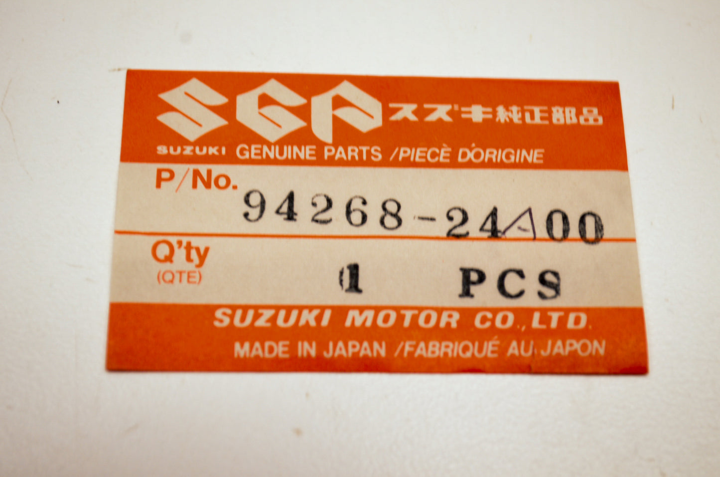 Oem Suzuki 94268-24A00 Corner Lamp Cushion Nos