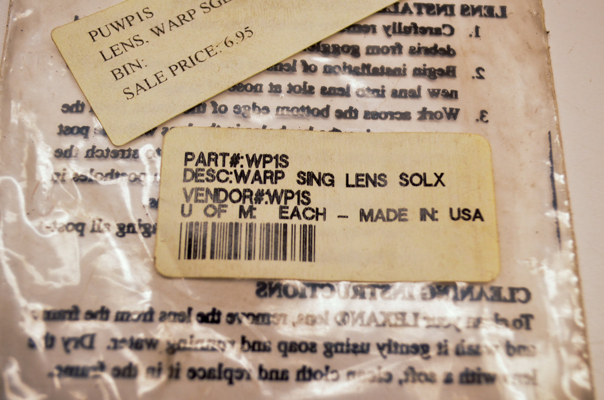 Solx Wp1S Replacement Lens Nos