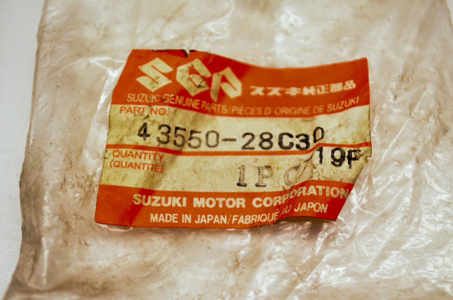 Oem Suzuki 43550-28C30 Foot Peg Nos