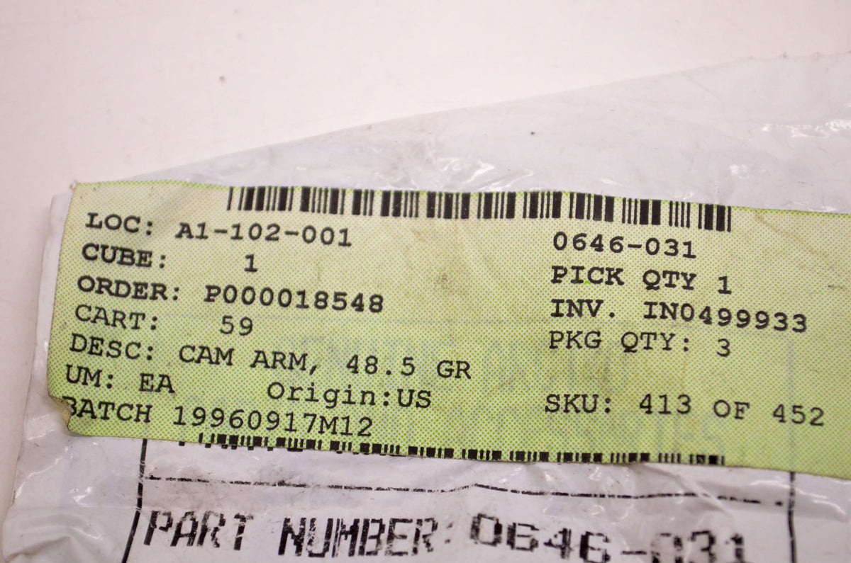 OEM Arctic Cat 0646-031 Cam Arm 48.5 Grams NOS