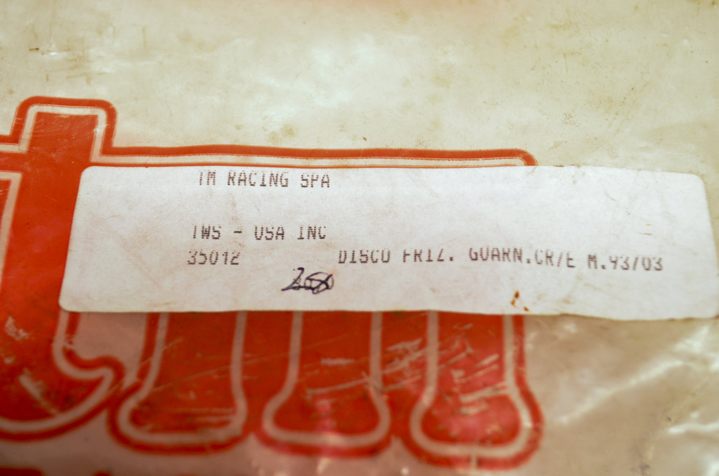 Sk TM-35012 Clutch Plate NOS