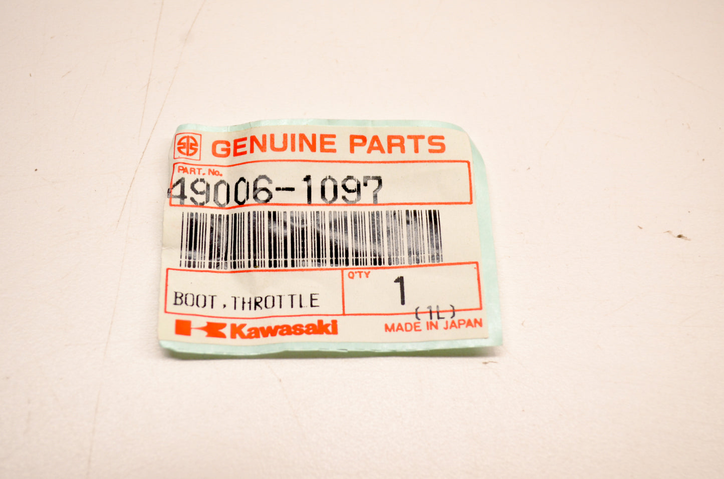 OEM Kawasaki 49006-1097 Throttle Case Boot NOS