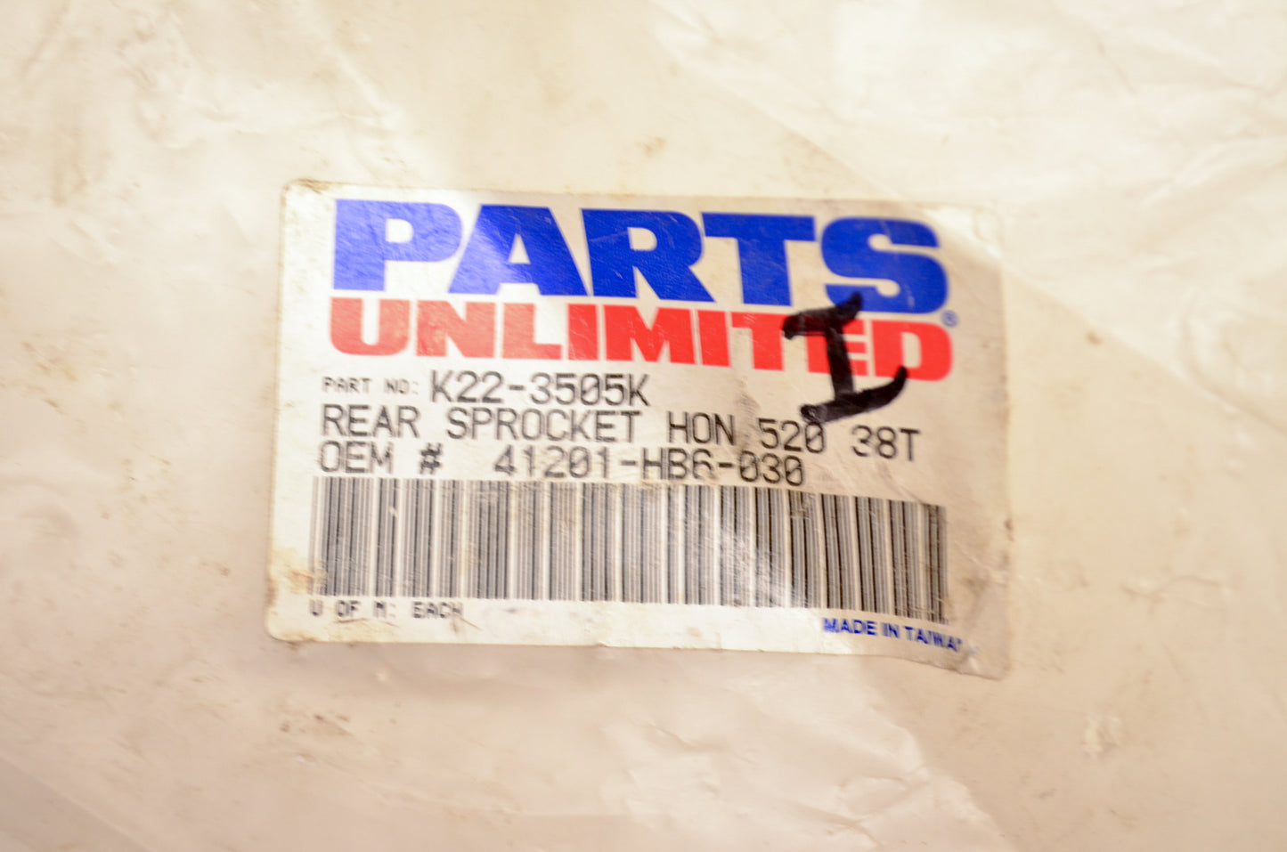 LEMANS 41201-HB6-030, K22-3505K Sprocket NOS