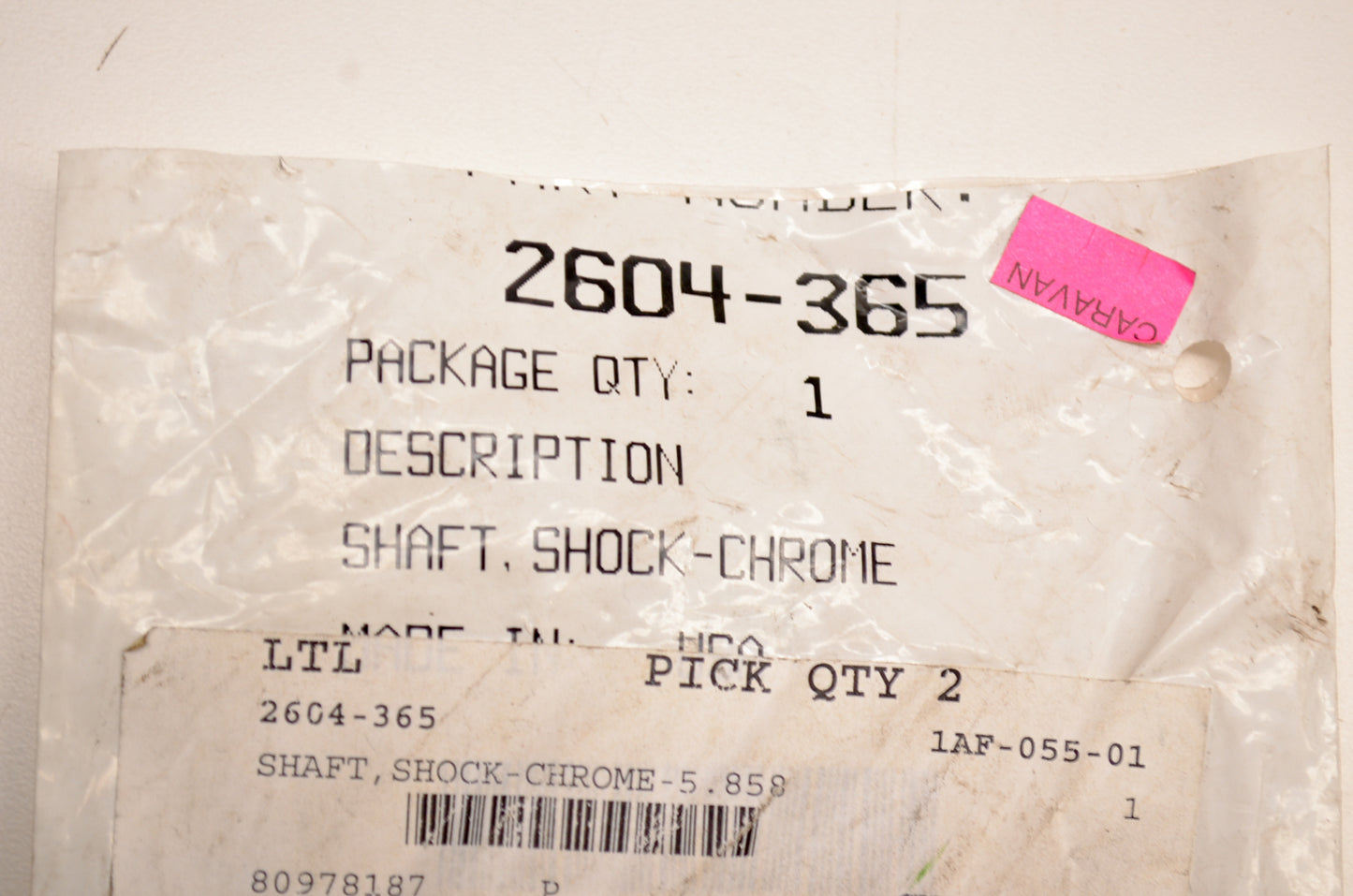 OEM Arctic Cat 2604-365 Chrome Shock Rod 5.858 NOS