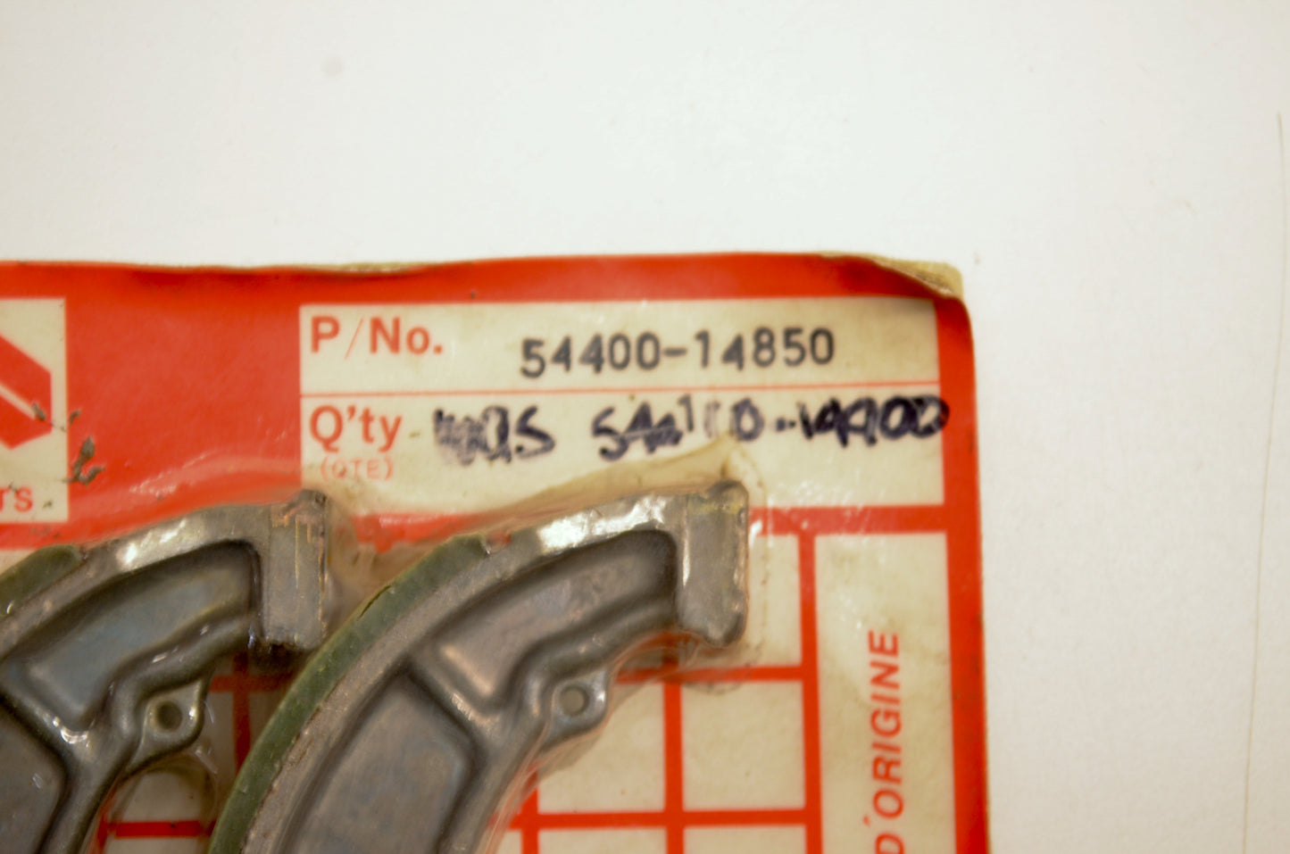 OEM SUZUKI 54400-14850 Brake Shoe Set NOS